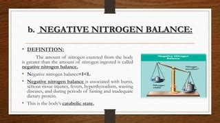 Nitrogen balance ppt | PPT