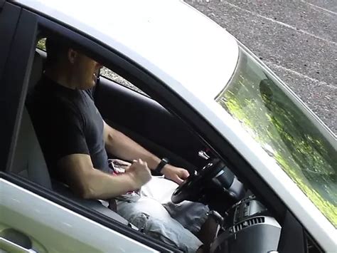 Car Masturbating And Cumming In A Parking Lot Voyeur View Gay Amateur Porn Feat Tjenner