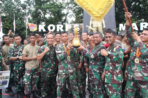 Prajurit Batalyon Kapa Marinir Juarai Lomba Cavalry Warrior Ii Tahun