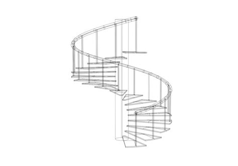 3D Spiral Stairs Model - TurboSquid 2019869