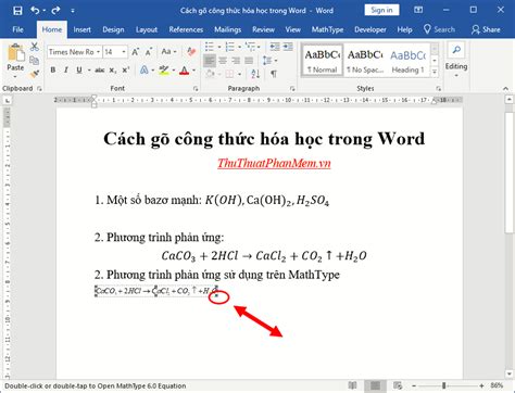 How To Write Chemical Equations In Word 2010 Tessshebaylo