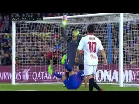 Luis Su Rez Amazing Bicycle Goal Fc Barcelona Vs Sevilla Fc