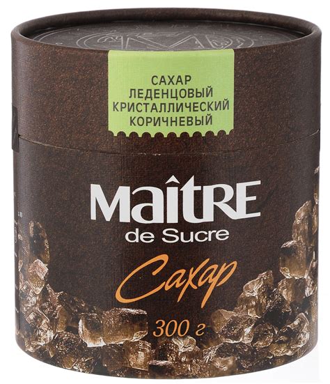 Maitre de Sucre сахар леденцовый коричневый кристаллический, 300 г ...
