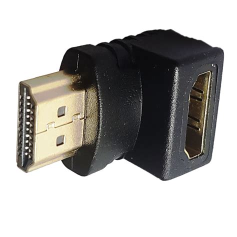 HDMI конектор ъглов 90° Wireman, HDMI женски към HDMI мъжки, позлатени ...