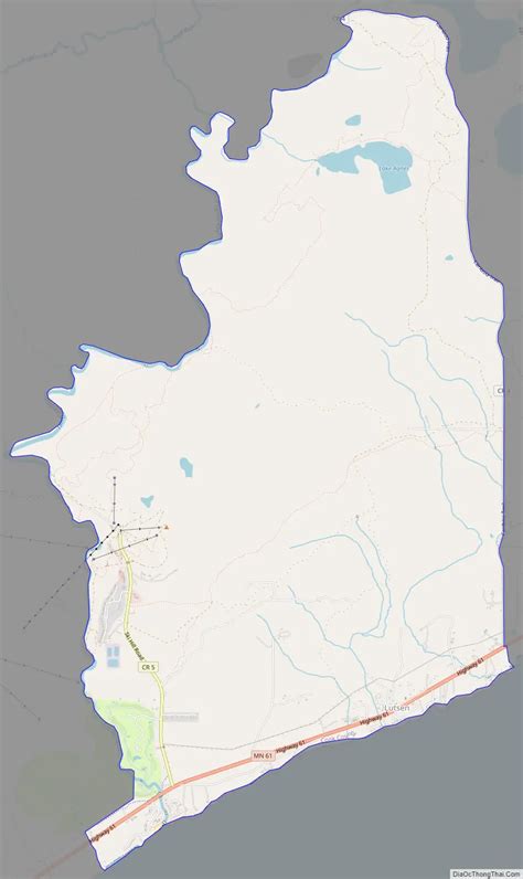 Map of Lutsen CDP