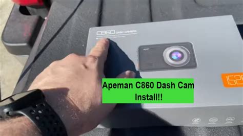 Apeman C860 Dash Cam Install In My 2019 F250 YouTube