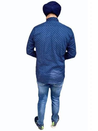 Men Printed Cotton Shirt Casual Full Sleeves At Rs 600 In Yamuna