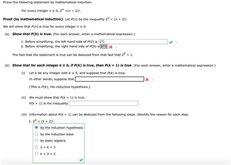 Solved Prove The Following Statement By Mathematical