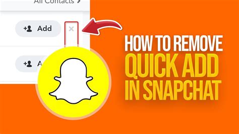 How To Remove Quick Add In Snapchat Easy Tutorial Youtube