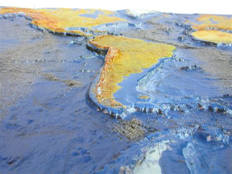 World Ocean Floor Raised Relief 3D map – RaisedRelief.com