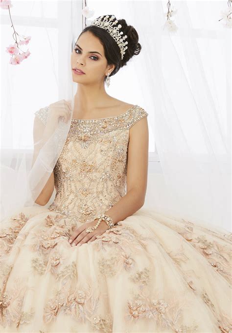 Floral Embroidered Quinceanera Dress By House Of Wu 26918 Abc Fashion