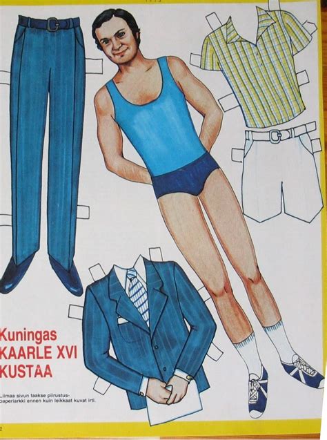 Paper Dolls As Fashion History SWEDISH PAPER DOLL Prince Carl Of