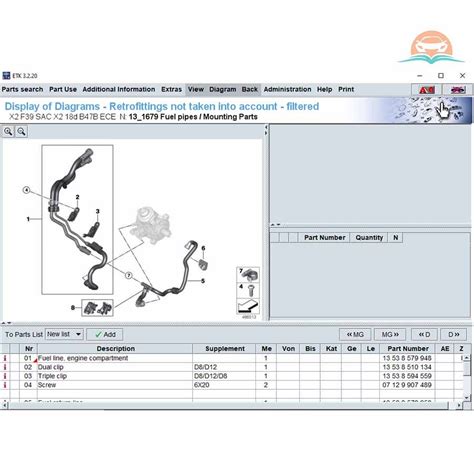 BMW ETK SOFTWARE - Automotive software, manual, database and more