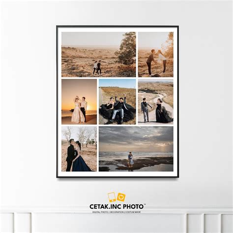 Jual Cetak Foto Kolase Bingkai Minimalis Photo Collage Print R