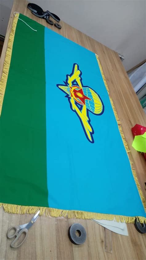 Знамя и флаг ДШБ (ВДВ) Республики Казахстан - Текстиль Алматы на Olx