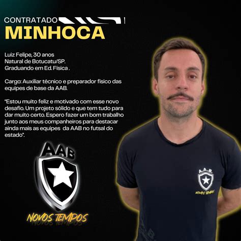 AAB ANUNCIA SEU NOVO INTEGRANTE DA EQUIPE TÉCNICA DE FUTSAL AAB