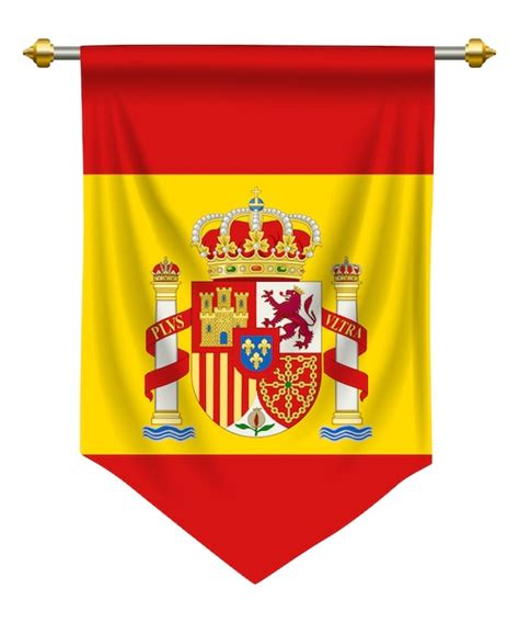 Banderín de españa Vector Premium