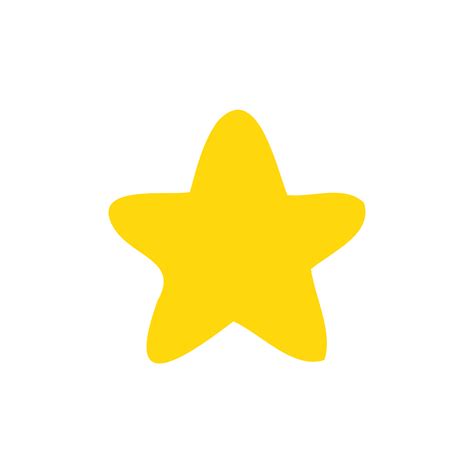 Yellow Star Shape Collection Night Sky Decoration 14606008 Png