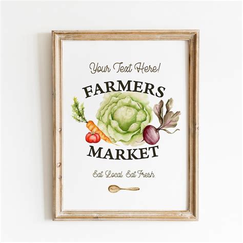 Farmers Market Sign - Etsy