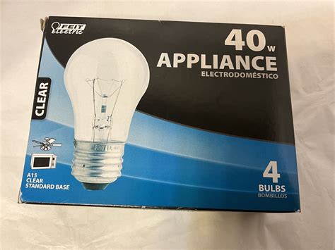 Feit Electric 40a15cl 130v Feit 40 Watt Clear Appliance Bulb Pack Of 4