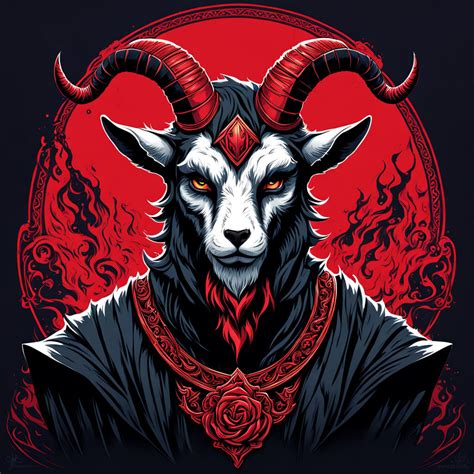 Goat-headed devil artwork design by Agung Gunawan - Playground