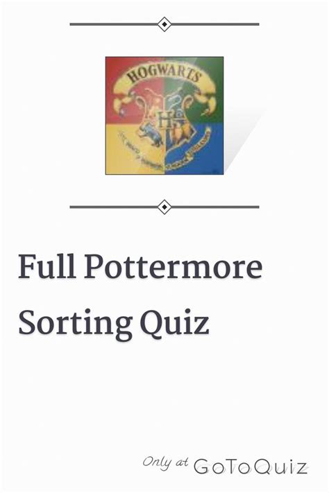 Full Pottermore Sorting Quiz My Result Ravenclaw Sorting Quiz