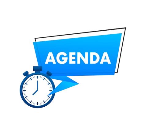 Negócios da agenda do dia negócios da reunião vector ilustração stock