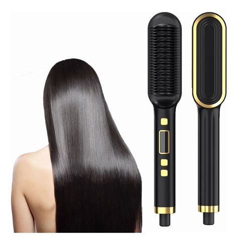 Escova Alisadora De Cabelo Anion Basiqe Sleek Gold Parcelamento Sem Juros