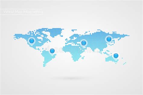 S Mbolo Infographic Del Mapa Del Mundo Del Vector Indicadores Del Mapa