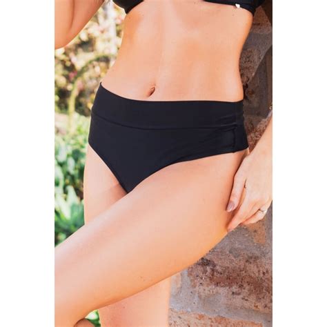 Calcinha De Biqu Ni Hot Pants Fio Duplo Preto