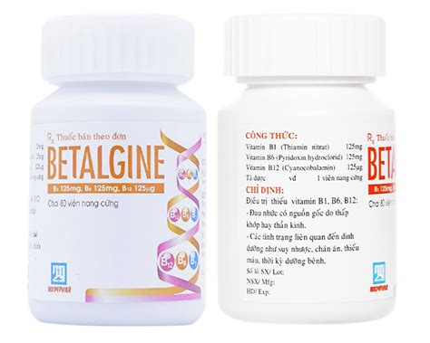 Betalgine Vitamin B1 Vitamin B6 Vitamin B12 Pharmog