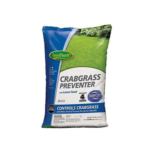 Gt11434 Crabgrass Preventer Plus Lawn Food 26 0 3 Formula 5000 Sq Ft Coverage Quantity 1