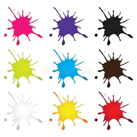 Ink Drop Stock Vector Illustration Of Multicolor Multicolored 32349579