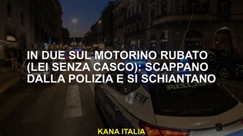 Due Sullo Scooter Rubato Scappano Dalla Polizia E Si Schiantano Youtube