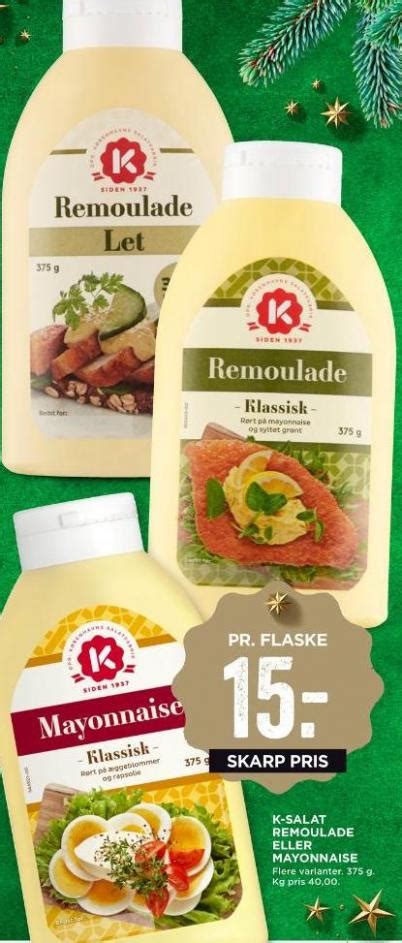 K Salat Mayonnaise Meny November Alle Tilbudsavis