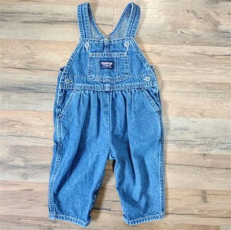 Oshkosh B Gosh Bottoms Oshkosh Vintage Denim Overalls Months