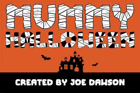 Mummy Halloween Font Joseph Dawson Fontspace