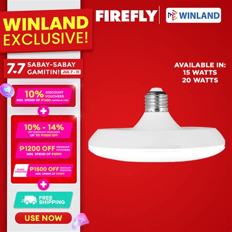 Firefly By Winland Super Bright Energy Saving Led Bulb Led Light Ufo