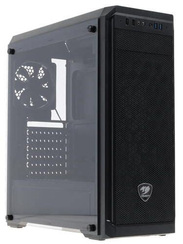 Корпус Cougar MX330-G черный, Mid-Tower, Micro-ATX, Mini-ITX, Standard ...