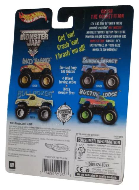 Camion Jouet Bleu Hot Wheels Monster Jam Sudden Impact Mattel Eur Picclick Fr