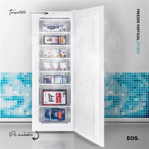 Freezer E Conservador Vertical Eos 242 Litros Ecogelo Efv300 220v