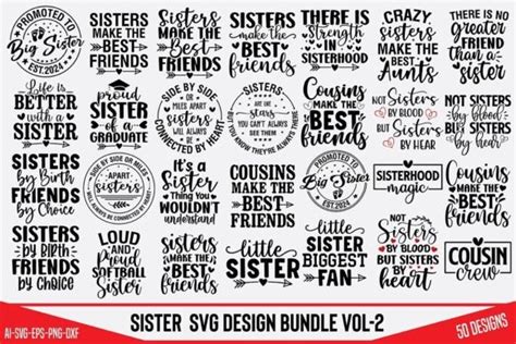 Sister Svg Design Bundle Vol 2 Bundle · Creative Fabrica