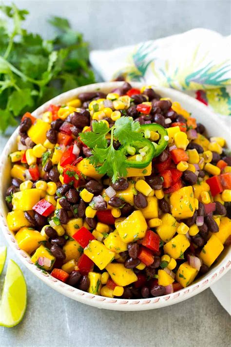 Mango Black Bean Salad Recipe {SUPER EASY} | Healthy Fitness Meals