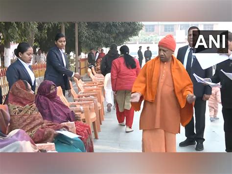 Cm Yogi Adityanath Holds Janta Darshan At Gorakhnath Temple Headlines