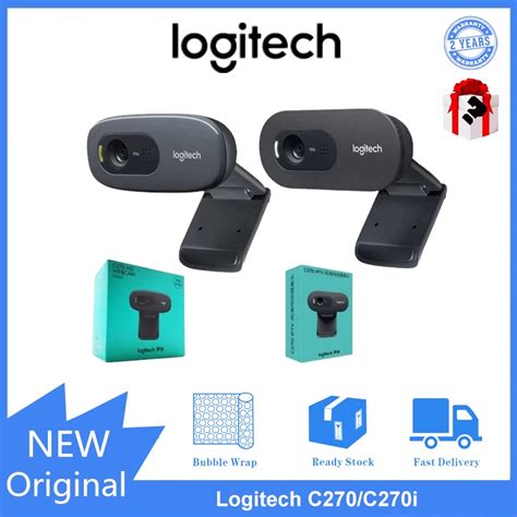 Câmera HD 100 Original Logitech C270 C270i webcam 720P Microfone