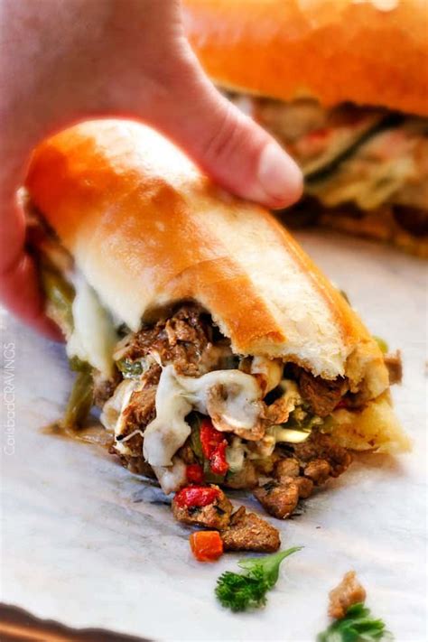 crazy tender, MARINATED Philly Cheesesteak Sandwiches