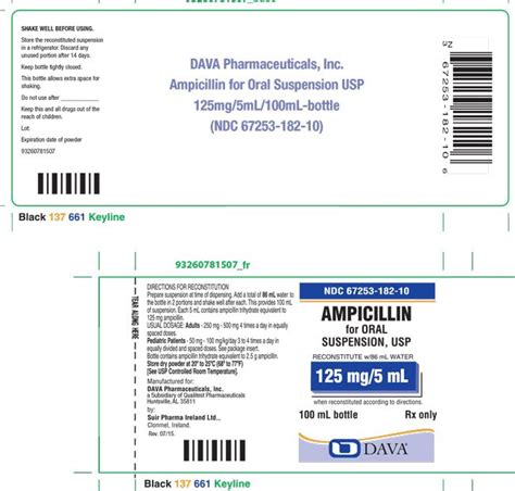 Ampicillin Capsules Package Insert Drugs