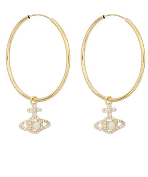 Vivienne Westwood Gold Olympia Hoop Earrings Jules B