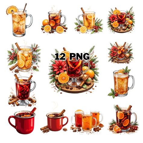 Watercolor Hot Toddy Clipart Bundle MasterBundles