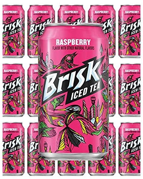 Brisk Ice Tea Raspberry Fl Oz Cans Total Fl Oz Walmart